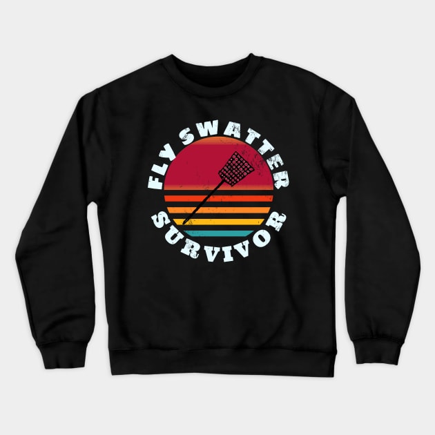 Retro Fly Swatter Survivor Crewneck Sweatshirt by F&L Design Co.